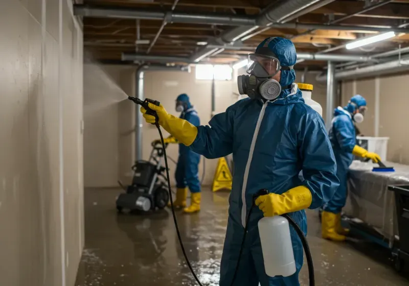 Basement Sanitization and Antimicrobial Treatment process in Ellsworth, ME